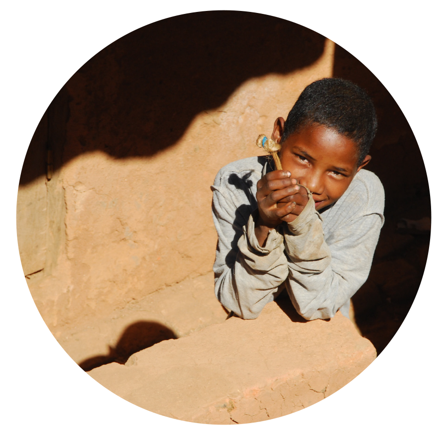 A child in a farming community